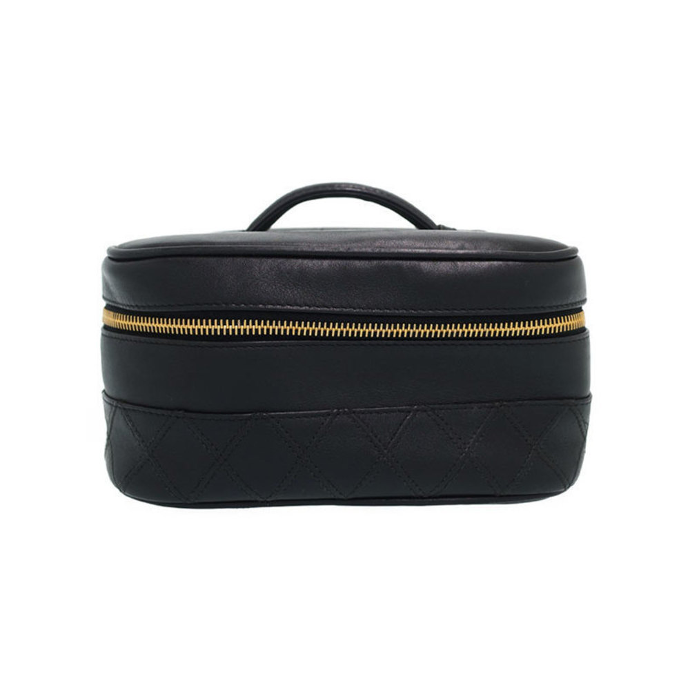 Chanel Bicolore Vanity Bag Case Black